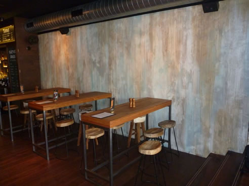 bespoke aged wall finish