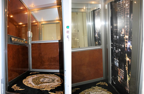 customised lift interior