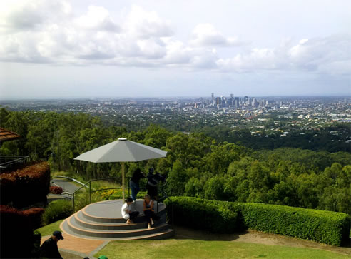 umbrella at mt cootha