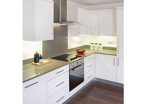 kitchen with soft close drawers