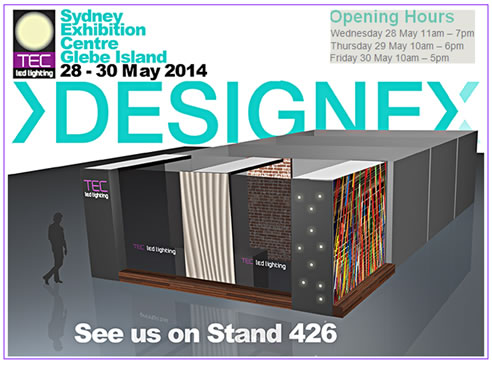 tec led lighting at designex 2014