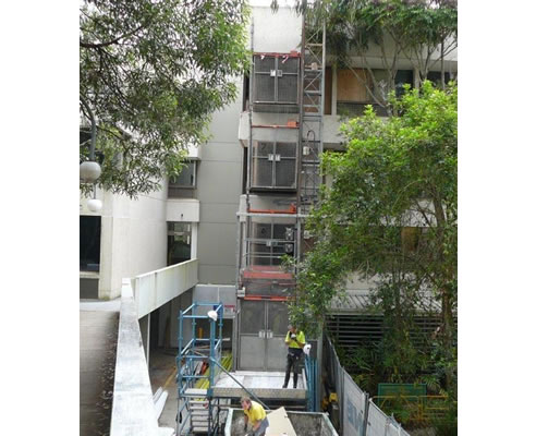rack and pinion construction hoist griffith university
