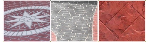 driveway concrete stencil