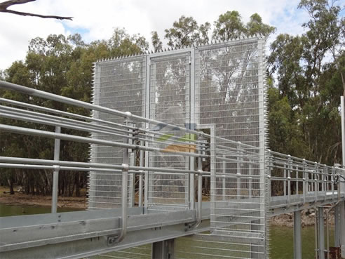 weir walkway security barrier
