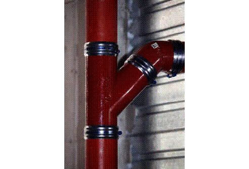 low noise cast iron epoxy lined drainage system