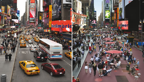 ej grates and frames for times square new york