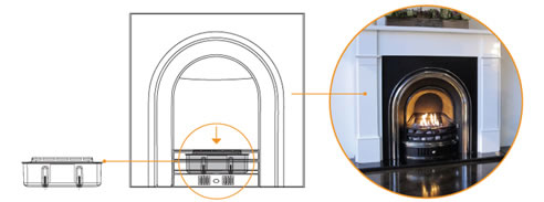 converting traditional fireplace to bioethanol