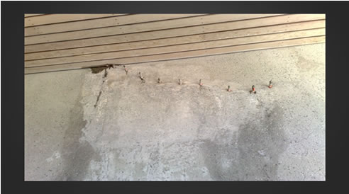 concrete wall crack injection