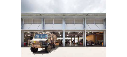 hot dipped galvanized steel lavarack barracks