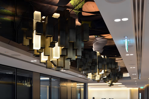custom-made commercial light fitting