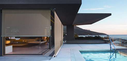 straight drop awning