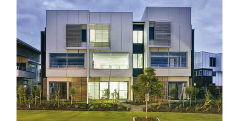 modern home with tilt walls