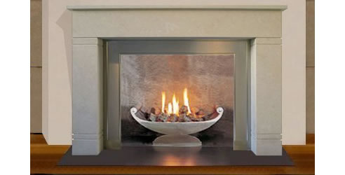 limestone fireplace surround