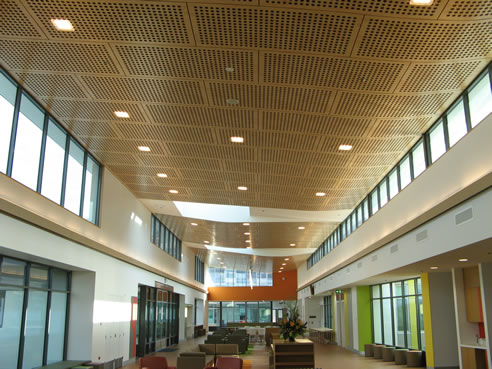pre-finished acoustic timber ceiling