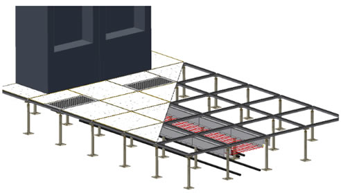 computer data switch room access floor