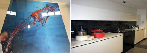 acrylic and polymer splashbacks