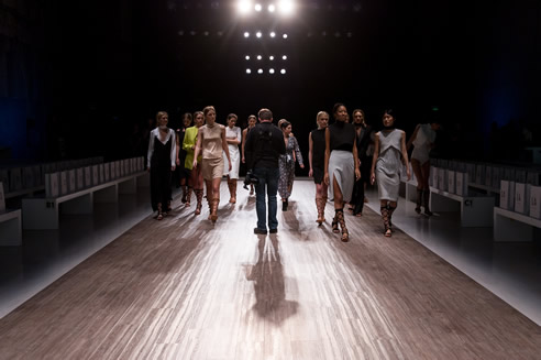 fashion runway timber look flooring