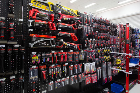 retail display wall supercheap auto