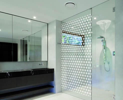 bathroom window film