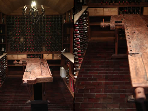 cellar parquetry floor