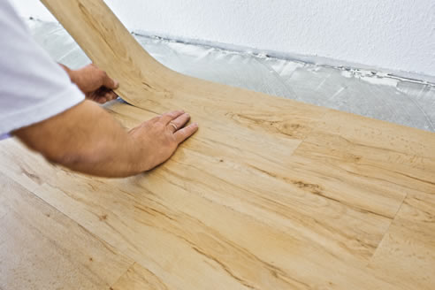 vinyl floor install