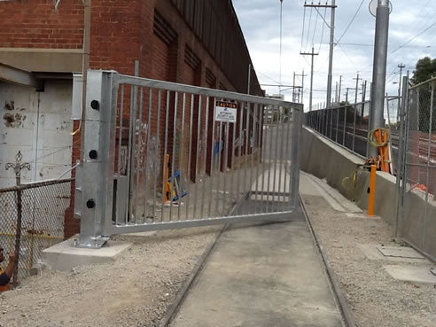 tram stabling gate