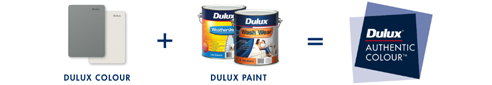 Authentic colour paint from Dulux