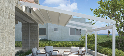 Star retractable pergola