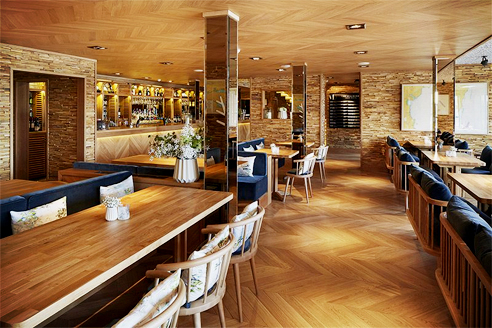 Chevron plank flooring from Havwoods