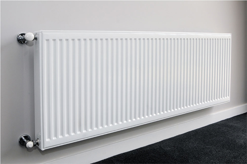 Silver Long Radiators Polished Silver Finish Radiators | Hunt Heating
