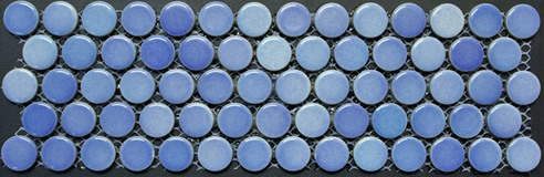 blue penny round tiles