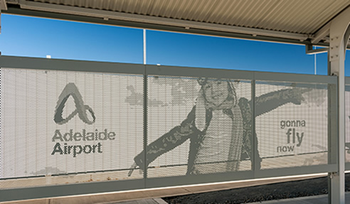 Adelaide Airport Walkway Printed Metal