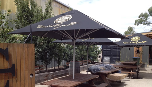 Brewery Courtyard Umbrellas