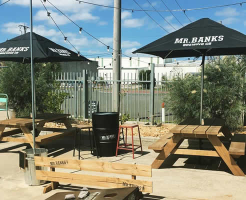 Mr Banks Brewing Co Beer Garden Umbrellas