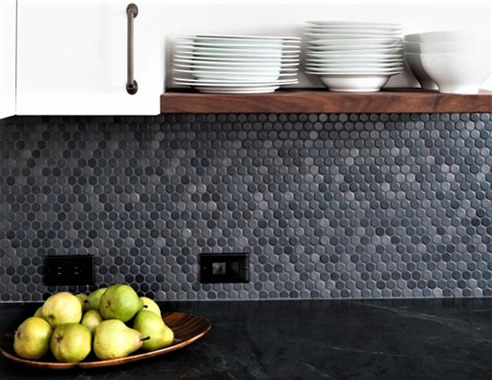 round backsplash tiles