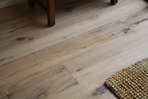 Aged White and Smoked Floorboards