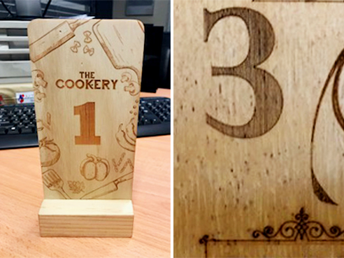 Branded table numbers from Architectural Signs Sydney