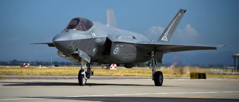 F-35A Lightning II aircraft at Tindal RAAF base