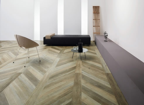 Timber Look Chevron Vinyl Flooring