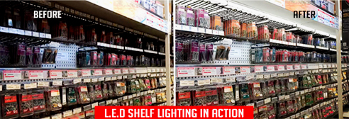 LED shelf lighting from SI Retail