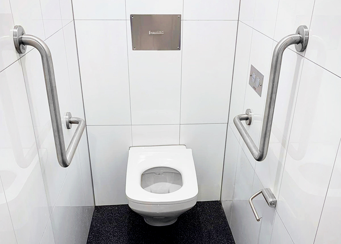 Wall Mounted Ceramic Ambulant Accessible Pan from Britex