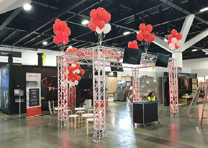 Spec-Net Custom Portable Truss On Show by Design Quintessence