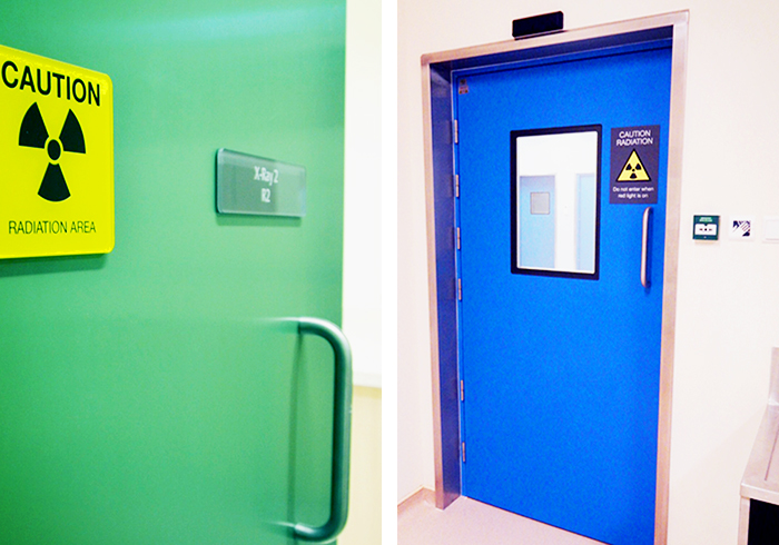 Hygienic Lead Lined X-ray Doors from DMF International