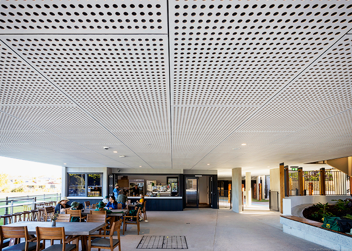 Custom Acoustic Ceiling Panels for AB Patterson by Keystone