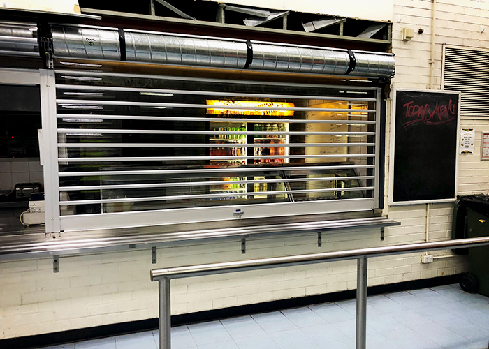 Clear Security Roller Shutters for Woolworths Distribution from ATDC