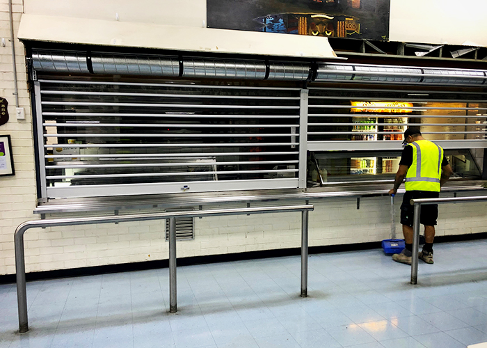 Clear Security Roller Shutters for Woolworths Distribution from ATDC