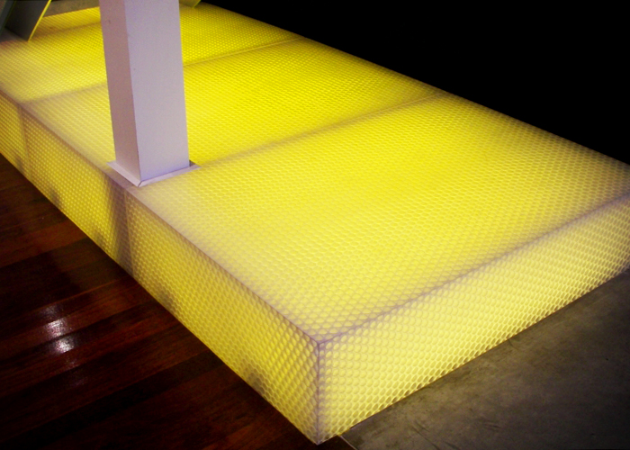 Translucent Polycarbonate Loft Flooring by Allplastics