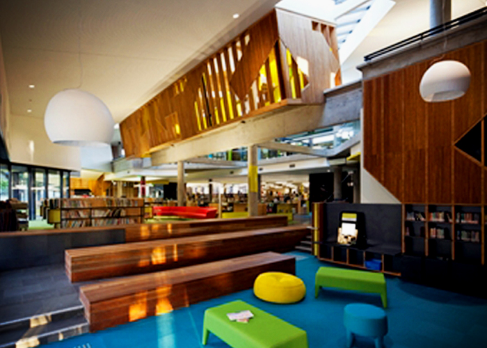 Colourful Library Fit Out Featuring Perspex from Mitchell Group