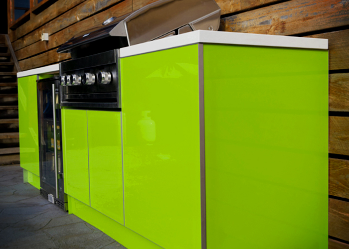 Colour Acrylic Kitchen Cabinet Inserts from Mitchell Group