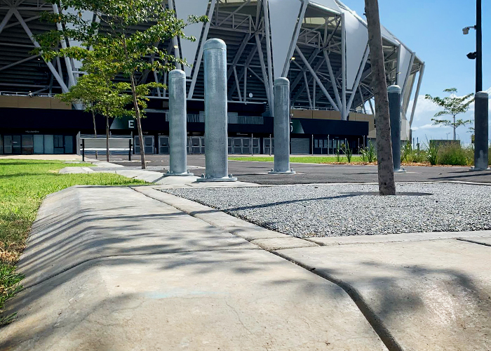 Resin Bonded Permeable Paving for Stadium by WaterPave